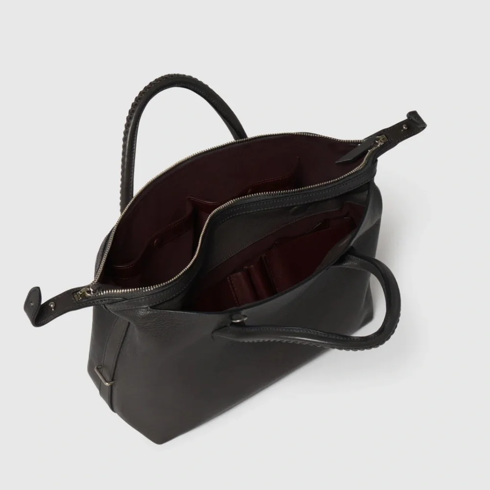 METIER 'Verite City Small' Elvis Anthracite (Gray) Bag - MSRP $3450 - BNIB - Picture 2 of 5